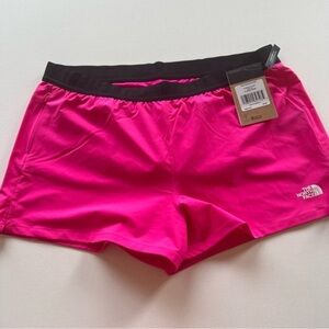 NWT The North Face Women's Wander Pink Glo Shorts With Liner XL🔥 (A5)